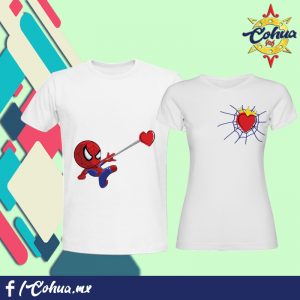 Playeras pareja Hombre araña enamorado – Cohua